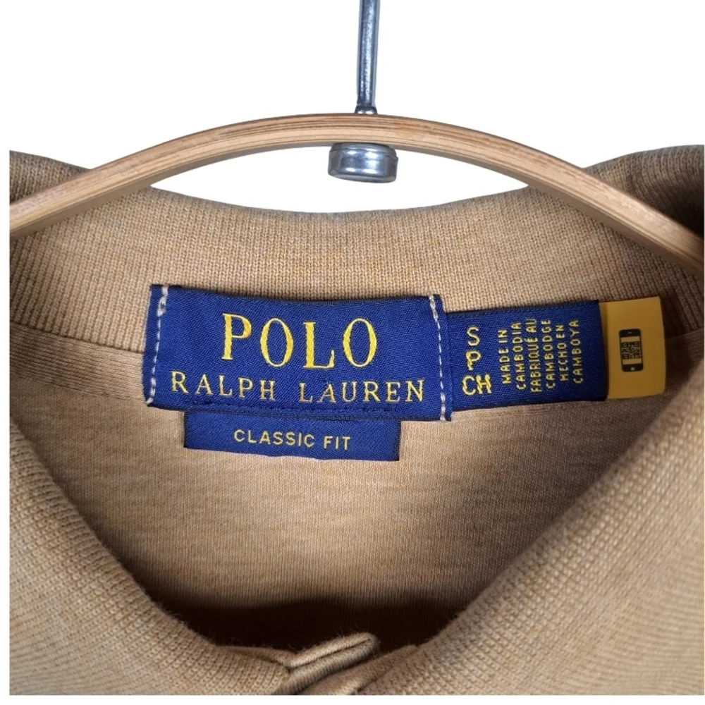 Polo Ralph Lauren Men's S Classic-Fit Soft-Touch Cotton Polo Brown Heather
